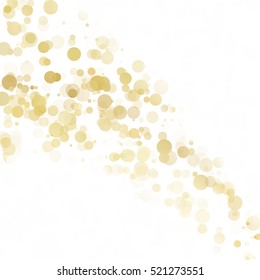 Bubbles Circle Dots Unique Yellow Bright Vector Background