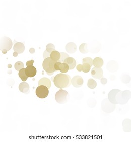 Bubbles Circle Dots Unique Yellow Bright Vector Background