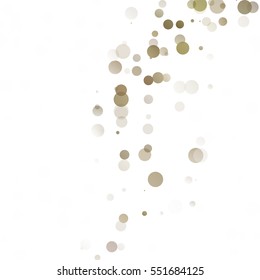 Bubbles Circle Dots Unique Yellow Bright Vector Background