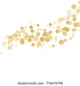 Bubbles Circle Dots Unique Yellow Bright Vector Background