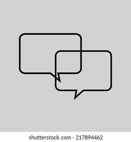 bubbles communication design , vector illustration