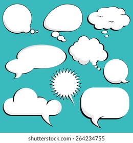 Bubbles design over blue background, vector illustration.