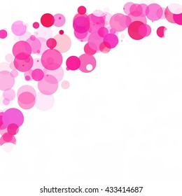 Bubbles Dot Circle Unique Blue Bright Vector Background
