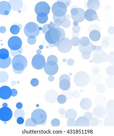 Bubbles dot Unique Blue Bright Vector Background