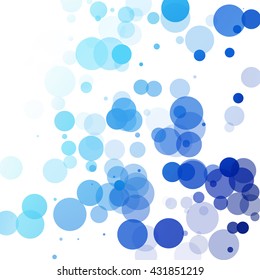 Bubbles dot Unique Blue Bright Vector Background