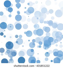 Bubbles dot Unique Blue Bright Vector Background