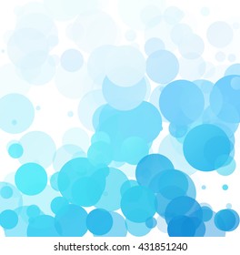 Bubbles dot Unique Blue Bright Vector Background