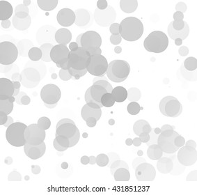 Bubbles dot Unique Gray Bright Vector Background