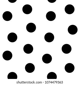Bubbles, dots or circles background. Abstract vector black and white  pattern.