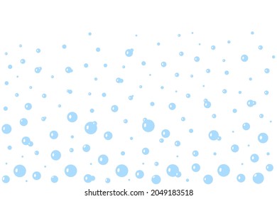 Bubbles fizz background Soap and foam Suds Abstract seamless pattern vector illustration cleaning concept Design wallpapers for prints bodycare, shampoo, toiletries, freshness, hygiene, bathroom