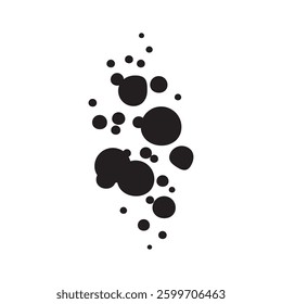 
bubbles of fizzy drink vector design