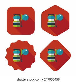 bubbles flat icon with long shadow,eps10