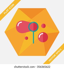 bubbles flat icon with long shadow,eps10