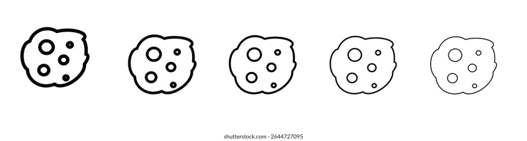 Bolhas e ícone de espuma ilustração plana logotipo conjunto