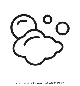 Bubbles and Foam Icon Ideal for Cleaning and Bathing Designs