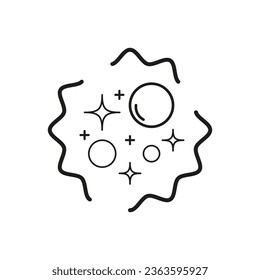 Burbujas e icono de espuma. Ilustración vectorial. EPS 10.