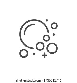 Bubbles And Foam Line Outline Icon