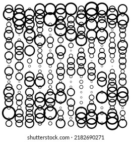 Bubbles halftone gradient random pattern background. Vector illustration.