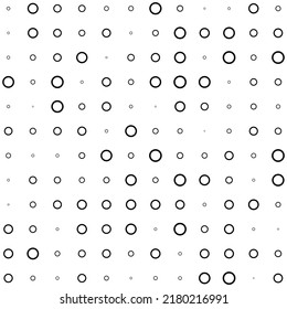 Bubbles halftone random pattern background. Vector illustration.
