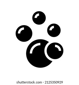 Bubbles icon isolated on white background
