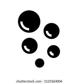 Bubbles icon isolated on white background
