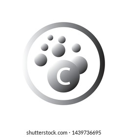 Bubbles icon letter logo template Vector