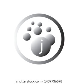 Bubbles icon letter logo template Vector