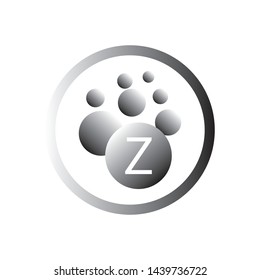 Bubbles icon letter logo template Vector