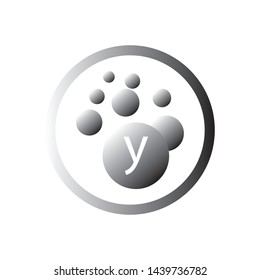 Bubbles icon letter logo template Vector