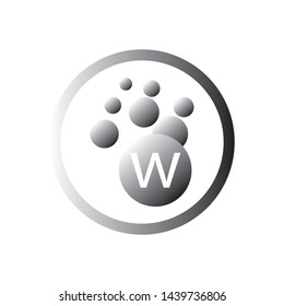 Bubbles icon letter logo template Vector