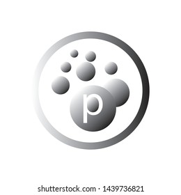 Bubbles icon letter logo template Vector