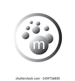 Bubbles icon letter logo template Vector