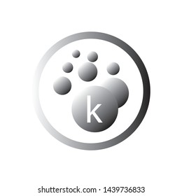 Bubbles icon letter logo template Vector