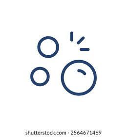 Bubbles icon Outline icon sign