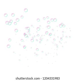 Bubbles icon. Realistic illustration of bubbles vector icon for web design isolated on white background
