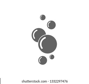 Bubbles icon. Soap bubble vector icon.  Foam bubbles icon. 