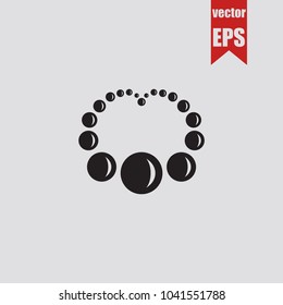 Bubbles icon in trendy isolated on grey background.Vector illustration.