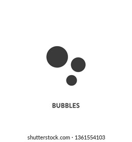 bubbles icon vector. bubbles sign on white background. bubbles icon for web and app