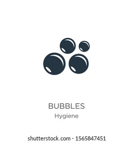 Bubbles icon vector. Trendy flat bubbles icon from hygiene collection isolated on white background. Vector illustration can be used for web and mobile graphic design, logo, eps10