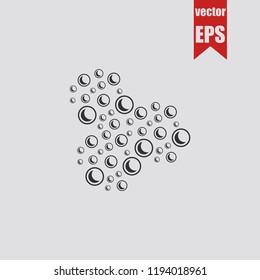 Bubbles icon.Vector illustration.