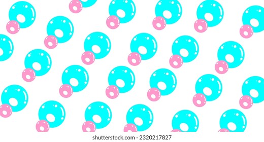  fondo de ilustración de burbujas aislado en blanco
