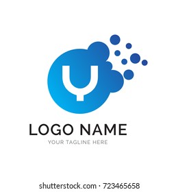 Bubbles Letter Y Logo