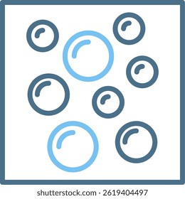 Bubbles Line Two Colour Icon