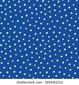 Bubbles on a blue background. Cute pattern. Vector graphics.