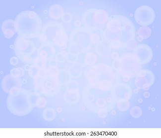 Bubbles On A Periwinkle Background