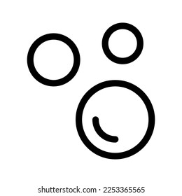 Bubbles Oxygen Icon Vector Symbol Design Illustration