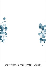 Bubbles pattern Frame Blue banner web. Colored Background. Vector illustration.