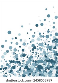 Bubbles pattern Frame Blue banner web. Colored Background. Vector illustration.