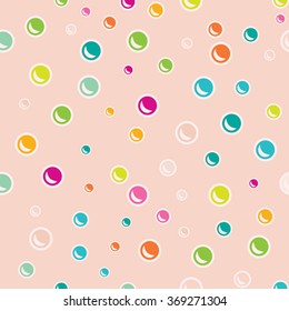  Bubbles pattern. Geometric color background