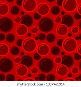 Bubbles seamless pattern. Water bubbles pattern. Soap vector background. Cleaning or bodycare